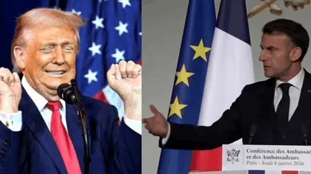 Trump: „Veți afla! Macron nu mai stă acolo prea mult! Ei sunt duri doar când nu sunt în preajmă”