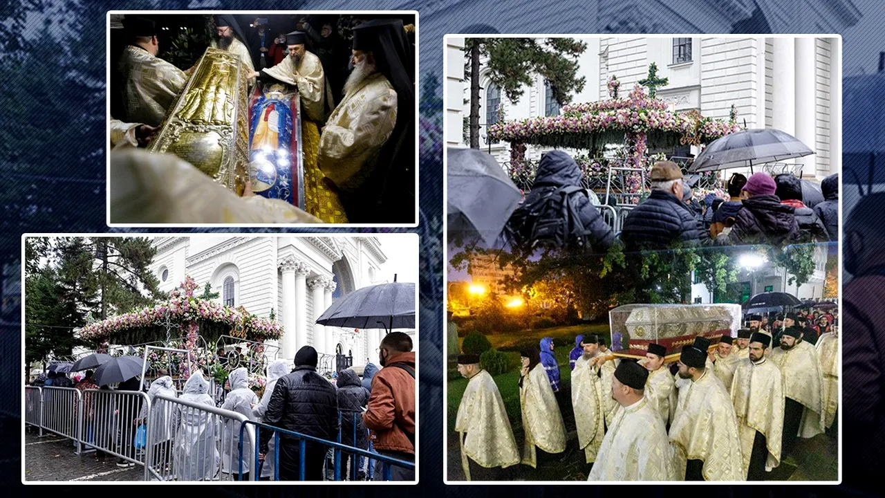 Prima noapte în frig și ploaie pentru credință, a doua zi de pelerinaj. Imagini pline de emoție de la Iași / Vezi AICI în timp real de unde începe coada la moaștele Sfintei Parascheva
