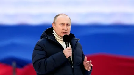 În plin război cu Ucraina, Rusia sărbătorește opt ani de la anexarea Crimeei. Putin, pe stadionul Lujniki din Moscova: ”Cu siguranță, vom implementa toate planurile”