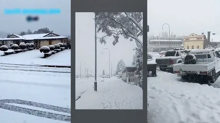 Mai multe oraşe din estul Australiei au fost acoperite de cel mai gros strat de ZĂPADĂ din ultimele decenii