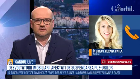 GÂNDUL LIVE. Avocat Roxana Catea, despre suspendarea PUZ-urilor: „Dialogul ar trebui să se concentreze pe legalitate, nu să ajungă în sfera politică”