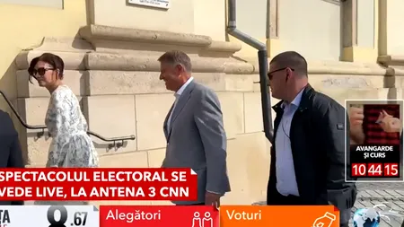 Imagini recente cu Klaus Iohannis și Carmen Iohannis. Cei doi au mers la vot după ce au participat la slujbă
