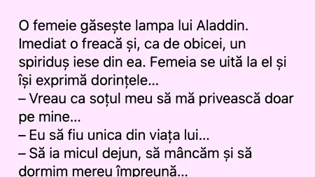 BANCUL ZILEI | O femeie găsește lampa lui Aladdin