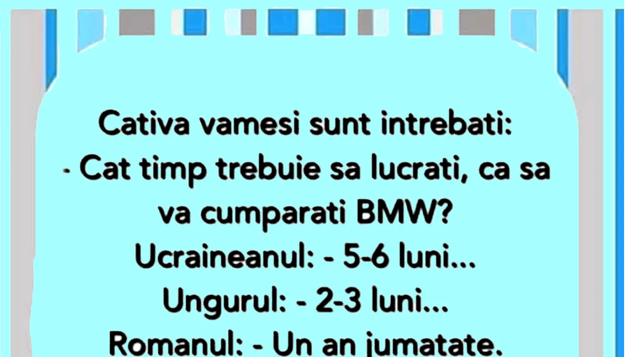 Bancul de luni | 
