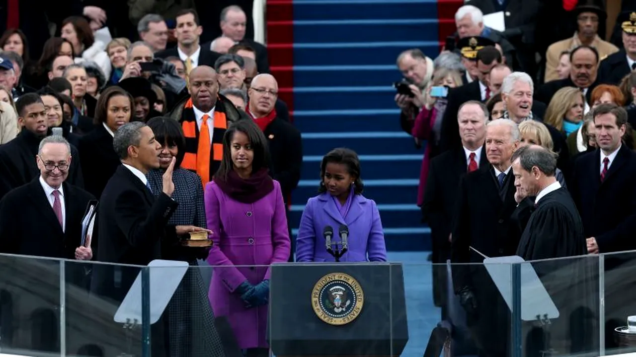 Învestitura lui Obama, în imagini. Ce rochie a purtat Michelle Obama la balul de inaugurare. FOTO+VIDEO