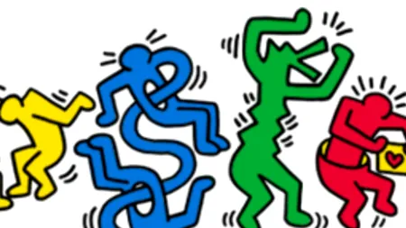 KEITH HARING, artistul graffiti, omagiat azi de GOOGLE printr-un logo special