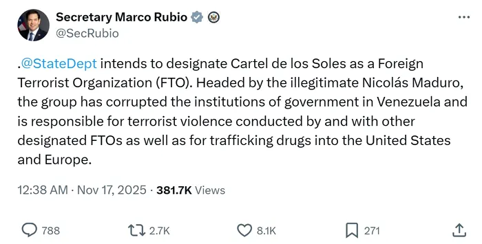 Grupul operativ Southern Spear a lovit o alt&#259; nav&#259; operat&#259; de narcoterori&#537;ti &icirc;n Pacificul de Est. Bilan&#539;ul cre&#537;te la 83 de presupu&#537;i trafican&#539;i uci&#537;i