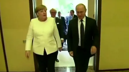 PUTIN și MERKEL și-au sincronizat ceasurile lângă Berlin. Nord Stream 2, unul din cele mai APRINSE subiecte