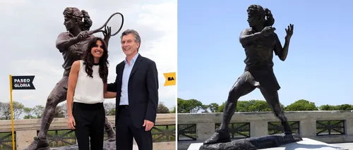 O statuie a Gabrielei Sabatini, vandalizată la Buenos Aires