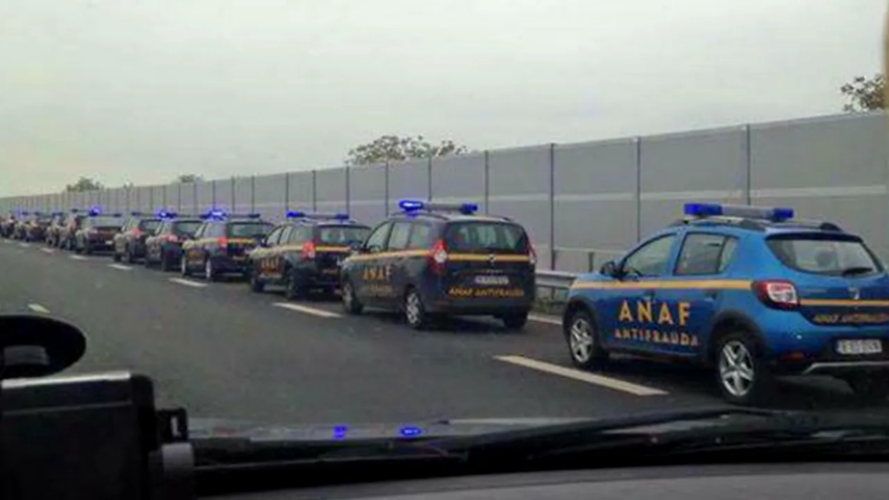 DNA-ul Fiscului, în misiune specială de 1 MAI. Unde  a fost văzută această coloană de mașini ale ANAF