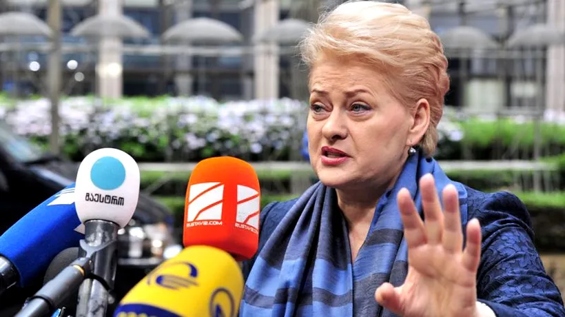 Acuzații dure ale președintei Lituaniei: Rusia este practic în război contra Europei