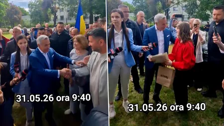 De Rusalii, Călin Georgescu a fost aşteptat de susţinători să iasă din Biserica Sf. Varvara ca să facă poze cu el