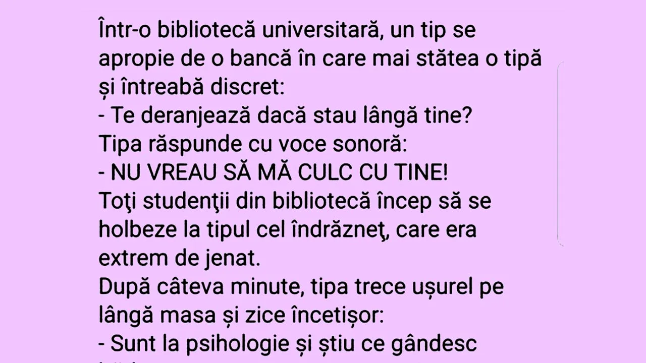 Bancul de miercuri | 