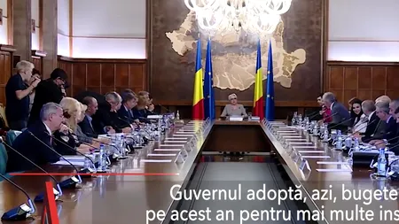 Guvernul adoptă bugetele pe acest an pentru mai multe instituții