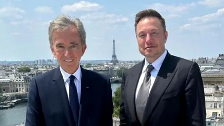 FOTO | Elon Musk și Bernard Arnault au luat prânzul, împreună, la Paris. Cei mai BOGAȚI oameni ai planetei controlează aproape 470 miliarde de dolari