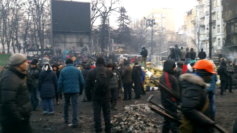 LIVE VIDEO. Protestele continuă la Kiev. Unul dintre liderii mișcării de contestare a lui Ianukovici a fost dat dispărut