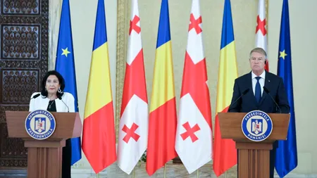 UPDATE: FOTO-VIDEO | Vizită oficială: Preşedintele Georgiei, Salome Zourabichvili, primită de Klaus Iohannis la Cotroceni / „Am discutat despre construirea unui cablu electric între România, Georgia și Azerbaidjan”