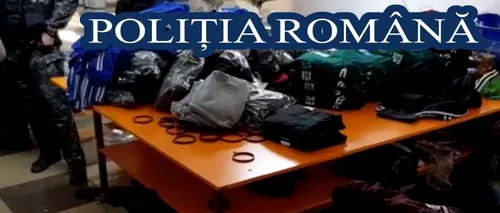 Mafia hainelor contrafăcute din București. Peste 3.000 de articole de îmbrăcăminte, confiscate. Prejudiciul, 500.000 euro