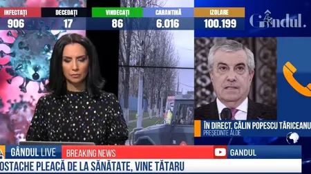 GÂNDUL LIVE. Călin Popescu Tăriceanu, președinte ALDE: „Demisia lui Costache trebuia să se producă în urmă cu două luni”