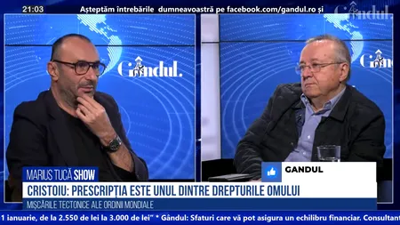 VIDEO | Ion Cristoiu: „Ideea de prescripție obligă autoritățile să se grăbească”