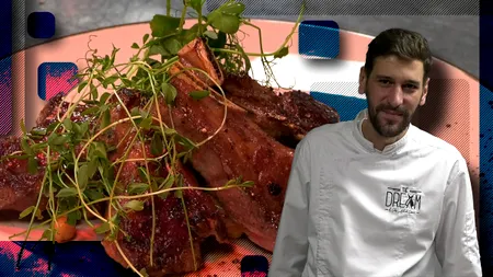 VIDEO EXCLUSIV | Cotlete de berbecuț cu năut și sparanghel, un preparat delicios pentru masa festivă. Chef Cosmin Ailincă ne-a arătat cum se prepară