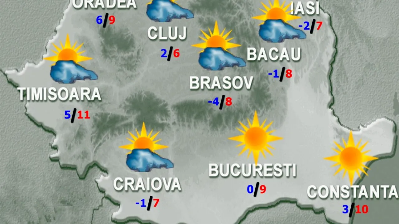 Vreme neobișnuită pentru final de decembrie. Prognoza meteo