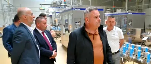 Ministrul Florin Barbu, în vizită în TIMIȘ la cel mai mare procesator de lapte cu capital românesc