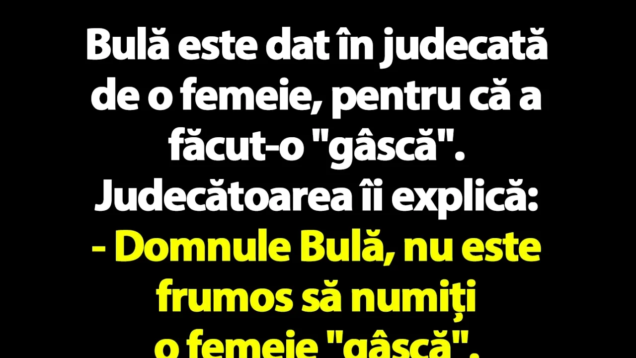 BANC | Bulă este dat în judecată de o femeie