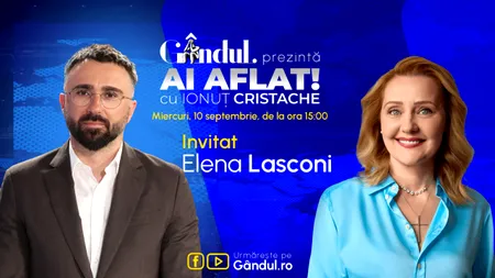 ELENA LASCONI, primul interviu după alegeri. Începe azi, de la ora 15.00. Exclusiv la Gândul!
