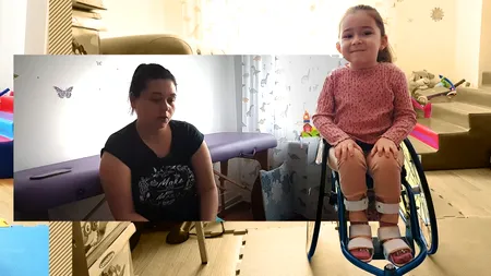 VIDEO | Copilărie în scaun cu rotile. Irina se luptă, la doar 4 ani, cu boala care îi ”topește” mușchii