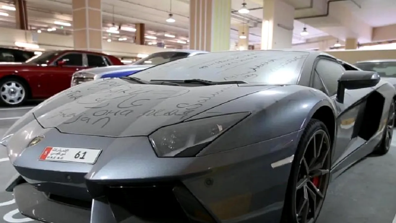 Un Lamborghini de 700 cai-putere, abandonat într-o parcare din Dubai. Povestea a devenit virală