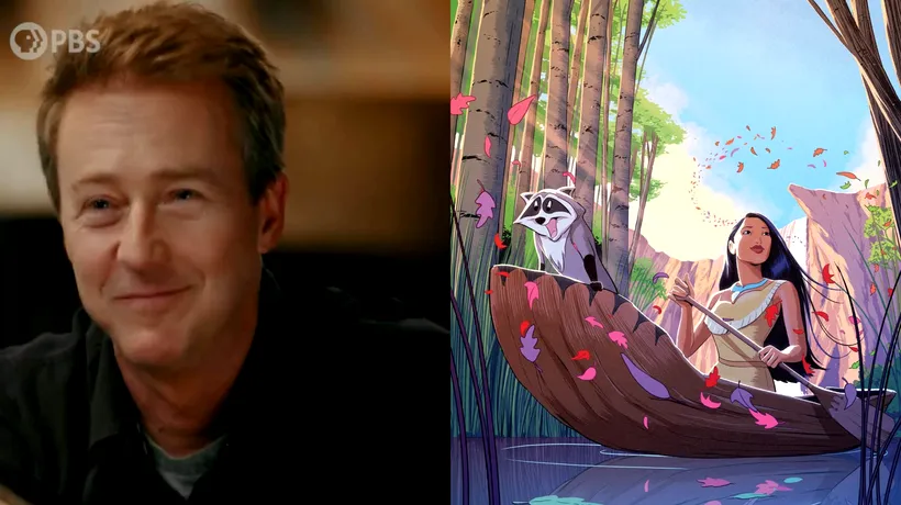 Actorul Edward Norton este rudă cu Pocahontas, prinţesa devenită personaj Disney