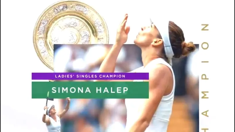 Simona Halep, după câștigarea Wimbledon: Niciodată nu am jucat un meci mai bun. A fost visul mamei mele - VIDEO