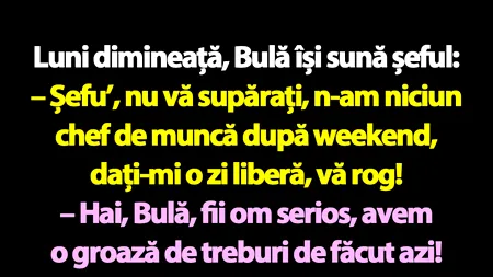 BANC | Luni dimineață, Bulă își sună șeful: 