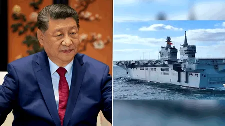 China, o nouă provocare pentru SUA. Nava de asalt amfibiu Sichuan, prima din lume care folosește tehnologia portavion