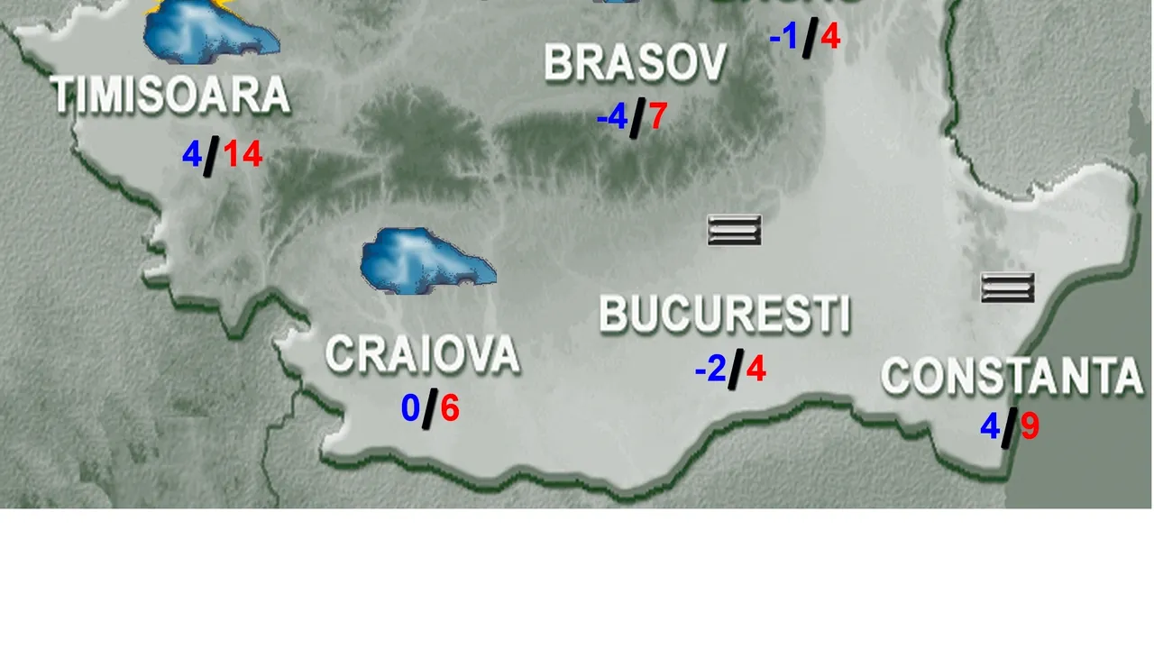 VREMEA. PROGNOZA METEO pentru luni și marți, în București și în țară. Cum va fi VREMEA pe 6 și 7 ianuarie