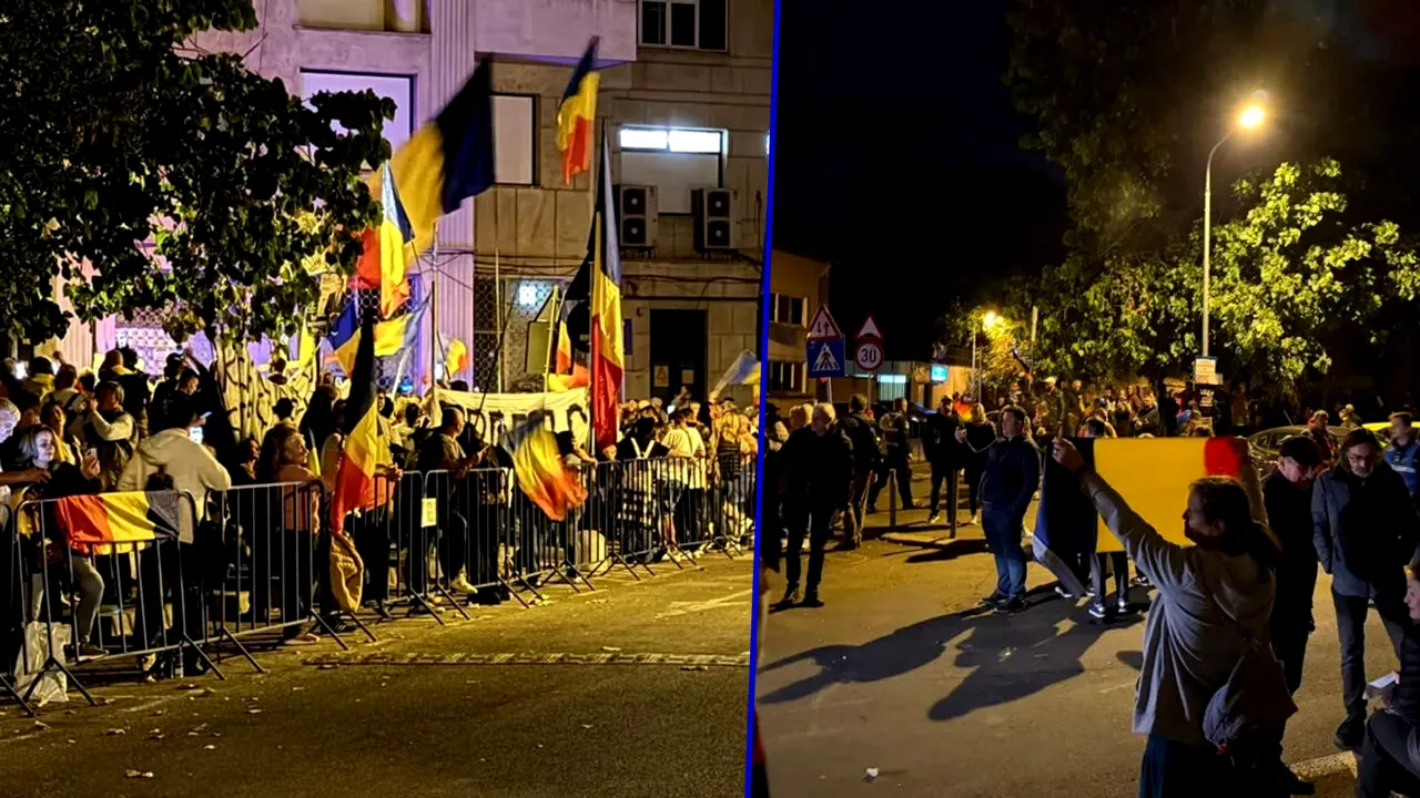 A 22-a noapte de proteste la Arestul Central, unde este închis Călin Georgescu. Susținătorii cer eliberarea fostului candidat la alegerile prezidențiale