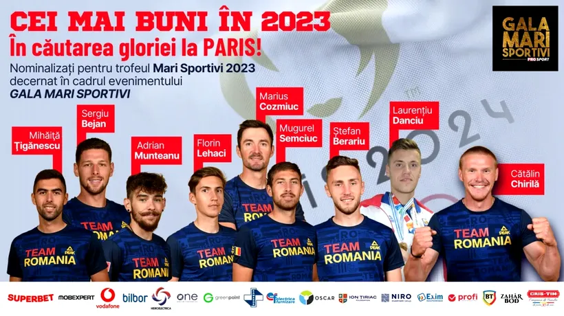 Gala Mari Sportivi ProSport 2023. Ei sunt cei patru canotori care pot aduce aurul pentru România la Jocurile Olimpice Paris 2024