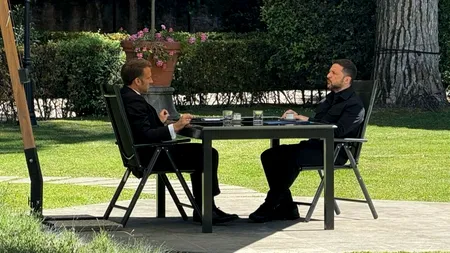 Volodimir Zelenski poartă discuții cu Emmanuel MACRON la Roma, după funeraliile Suveranului Pontif. Anunțul ministrului de Externe ucrainean