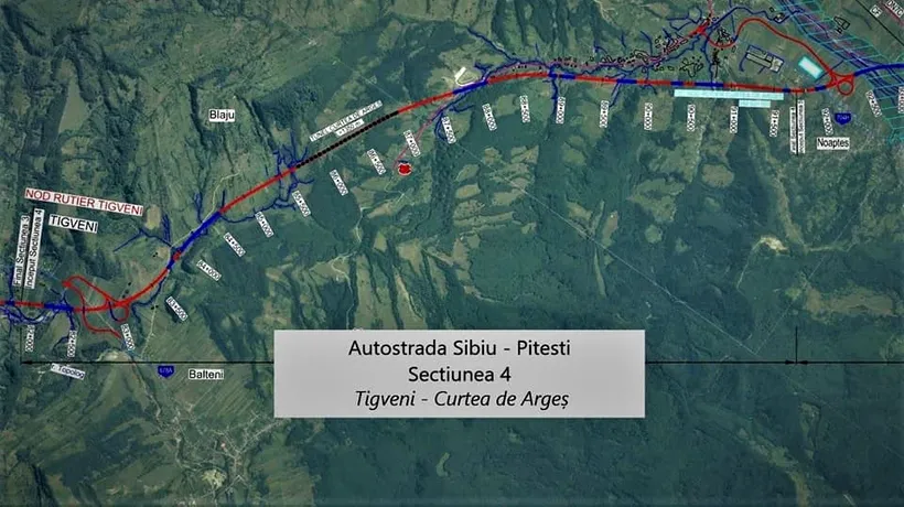 Lotul patru al autostrăzii A1 între Curtea de Argeş şi Tigveni a fost semnat. Lucrările au termen de finalizare de 60 de luni