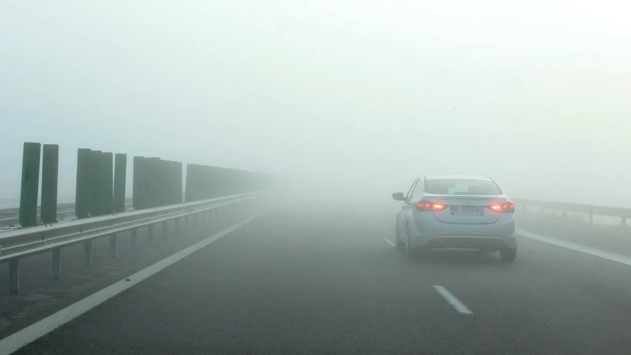 Cod galben de ceață. Până când este valabilă avertizarea