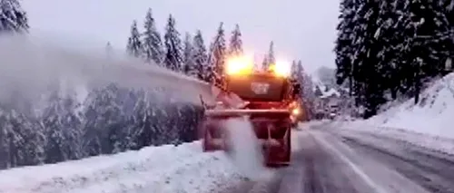 Ninge ca-n povești cu câteva zile înainte de Paște. Drumarii intervin pe DN 67C, la Rânca, și în Vâlcea | VIDEO