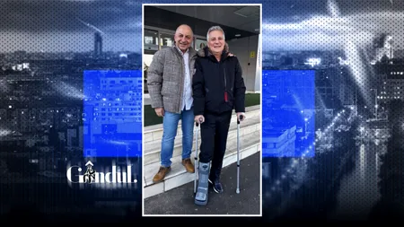 PSD-istul Daniel Zamfir a postat o poză în cârje, la ieșirea din spital, alături de medicul Cătălin Cîrstoiu. Ce a pățit senatorul