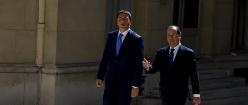 Hollande s-a întâlnit cu Renzi înaintea mini-summitului stângii europene. Cine este invitat la Paris și ce decizii se vor lua