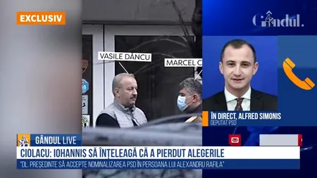 GÂNDUL LIVE. Alfred Simonis, liderul deputaților PSD: „Nu cred că trebuie să blamăm oamenii pentru că se întâlnesc să discute...”