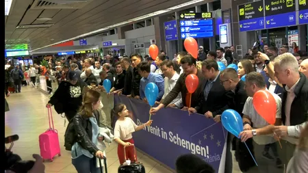 Suntem în Schengen! Pasagerii cursei din Austria au fost primii care s-au bucurat de acest moment
