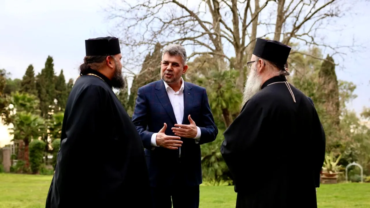 Marcel Ciolacu, întâlnire cu episcopul Siluan Şpan: „Vom lucra pentru păstrarea limbii române şi a valorilor creştine peste tot în lume”