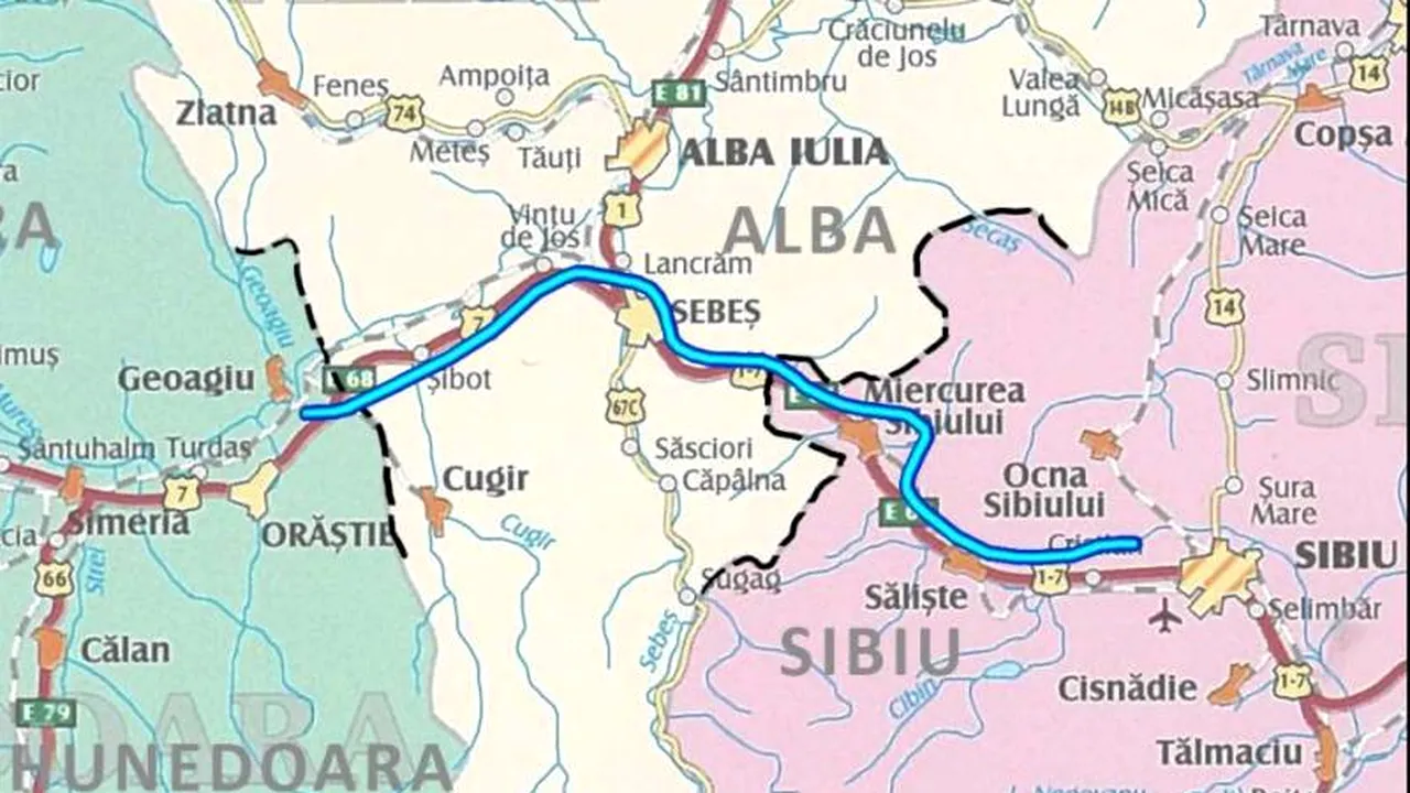 Autostrada Orăștie-Sibiu va avea cel mai mare viaduct din România. Când ar trebui să fie gata, cum arată și cât costă