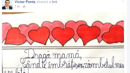 Mesajul de 8 Martie al premierului Ponta: „Ar trebui să fie martie în fiecare din cele 12 luni