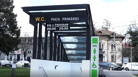 Piteștenii au cea mai scumpă toaletă publică din țară: 400.000 de euro! Are însă un lift pentru opt persoane